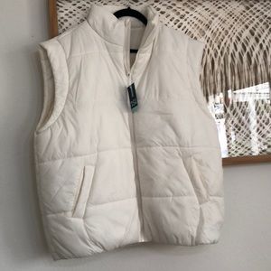 Oversized puffer vest
